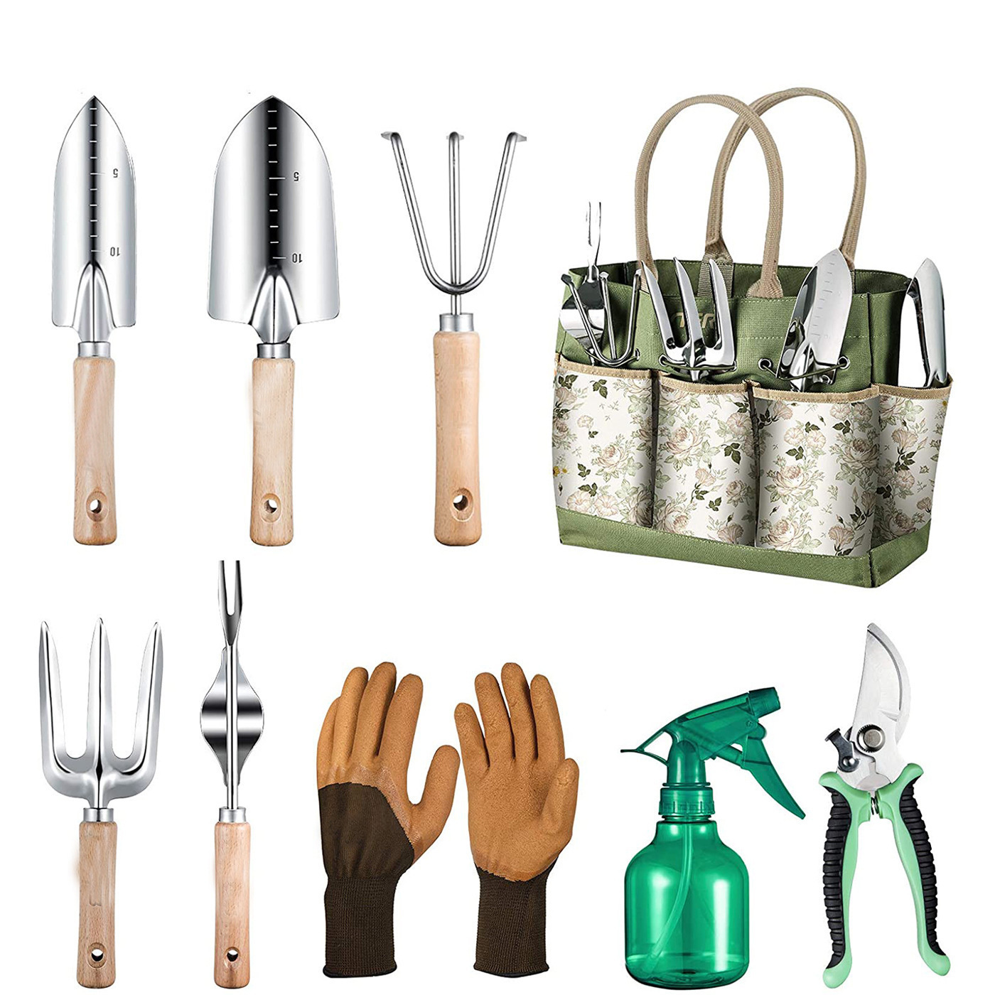 Garden Gloves - Набор из 9 садовых инструментов из