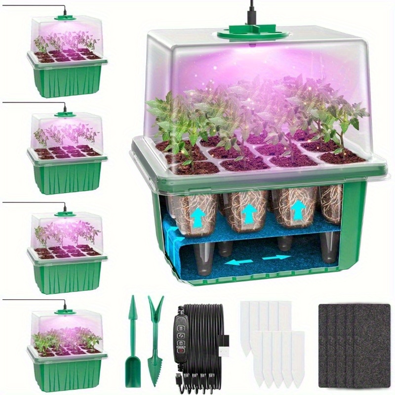 Seed Starter Tray - Светодиодный светильник для выращивания садовых растений,