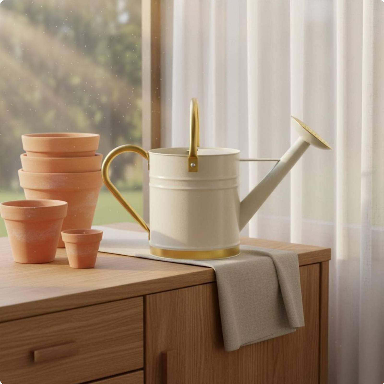 Watering Can - Лейка с длинным носиком, герметичная металлическая
