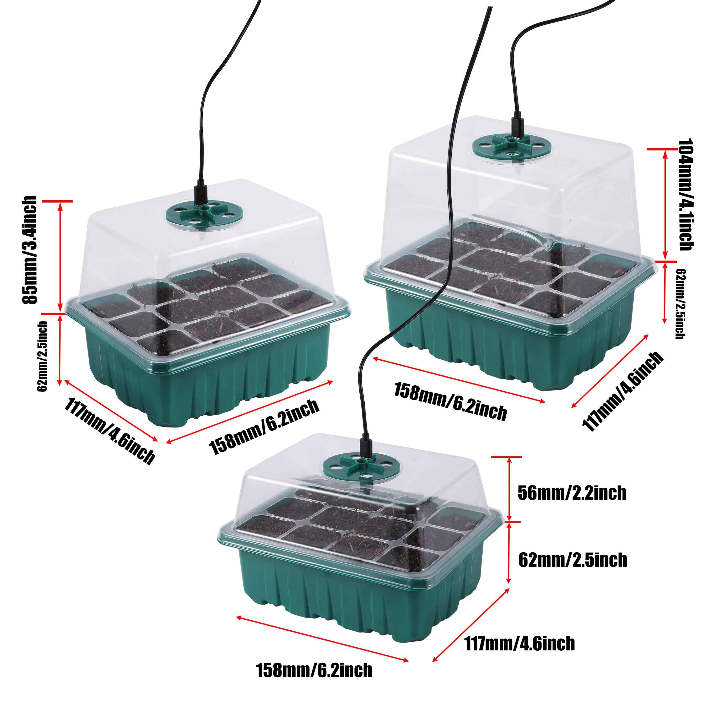 5 упаковок/компл. стартовый ло – обзор и цена Seed Starter Tray
