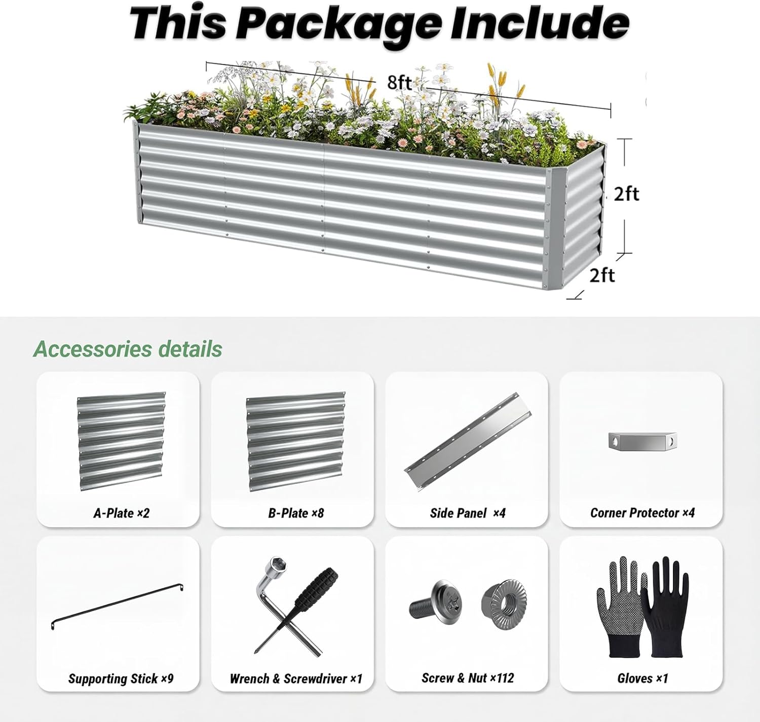 Уличная оцинкованная приподнят – обзор и цена Raised Garden Bed