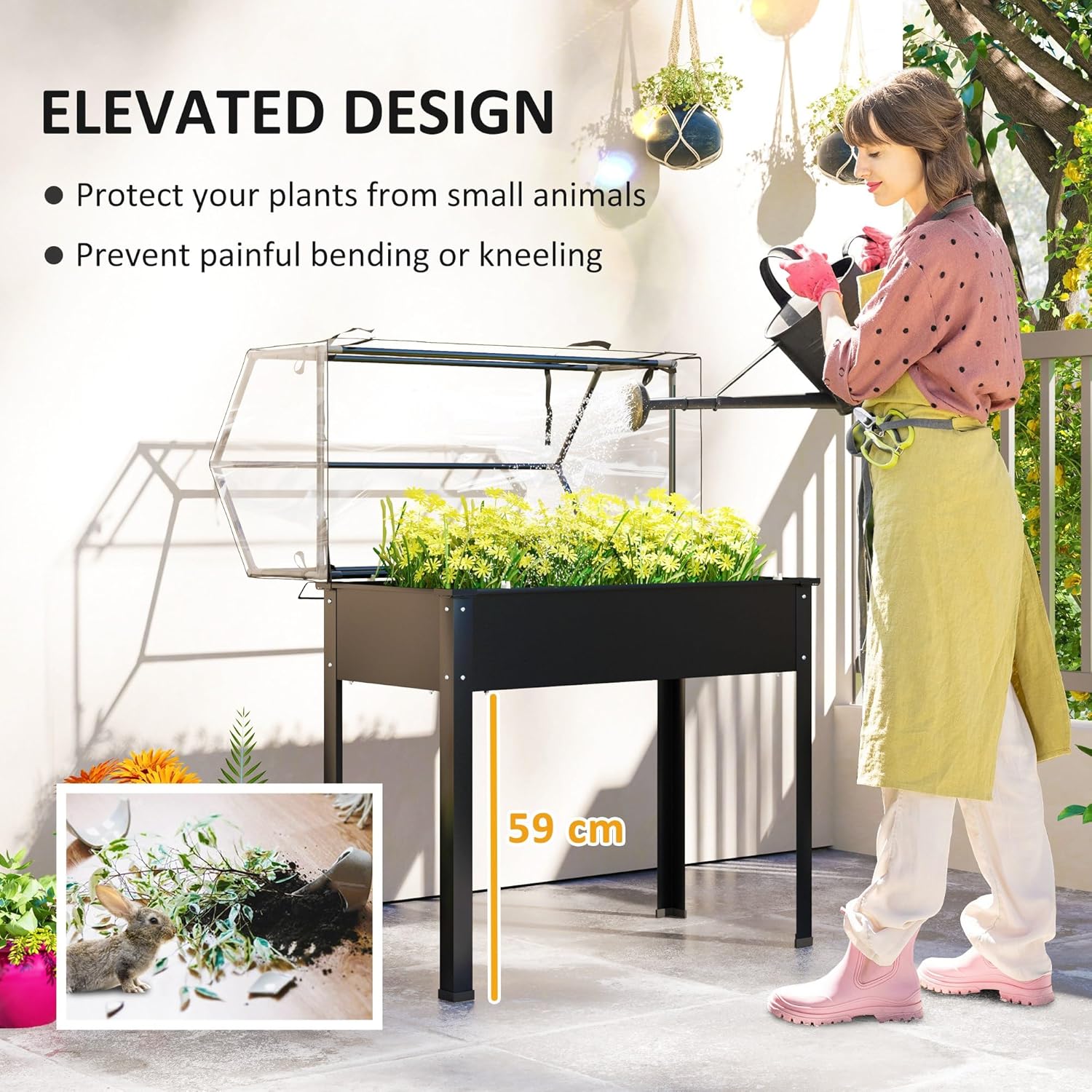 Садовая грядка для улицы черно – обзор и цена Raised Garden Bed