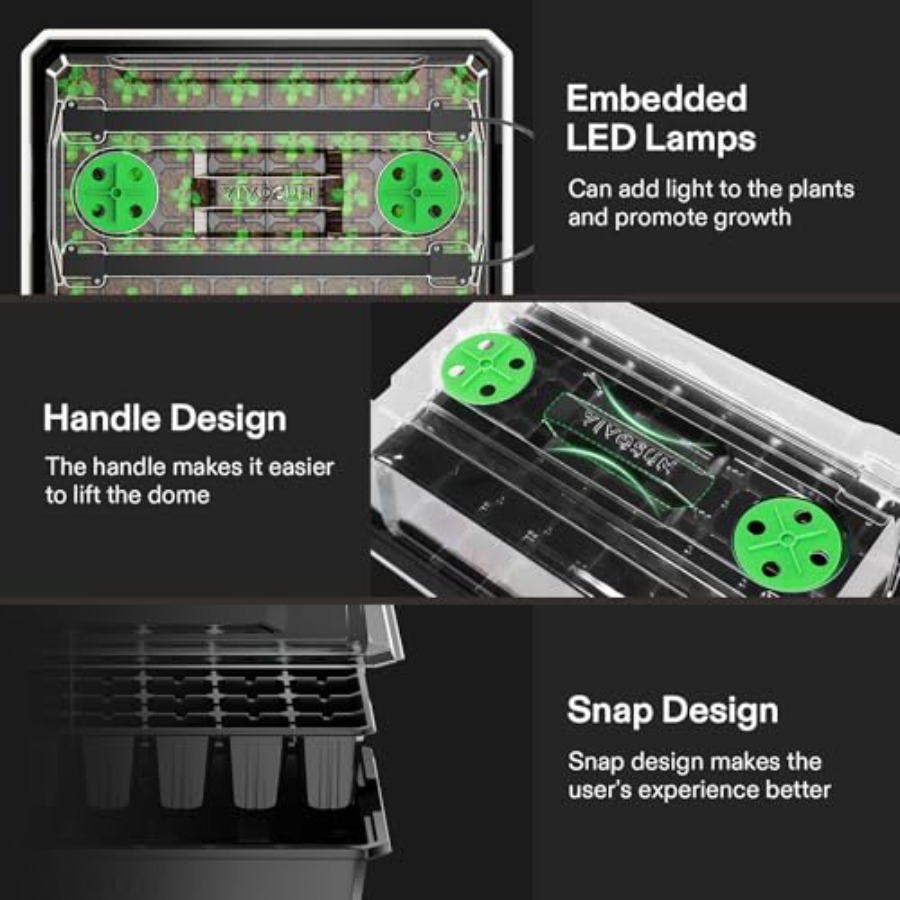 Набор из 6 поддонов для рассад – обзор и цена Seed Starter Tray