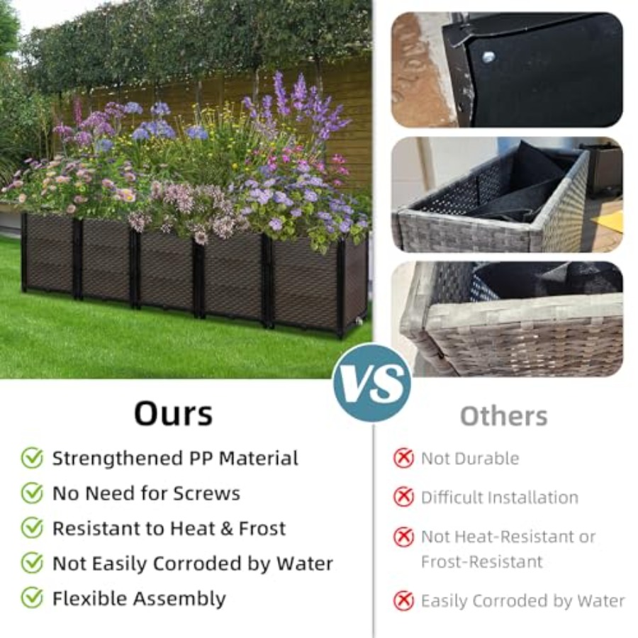 Уличный самополивный приподнят – обзор и цена Self Watering Planter