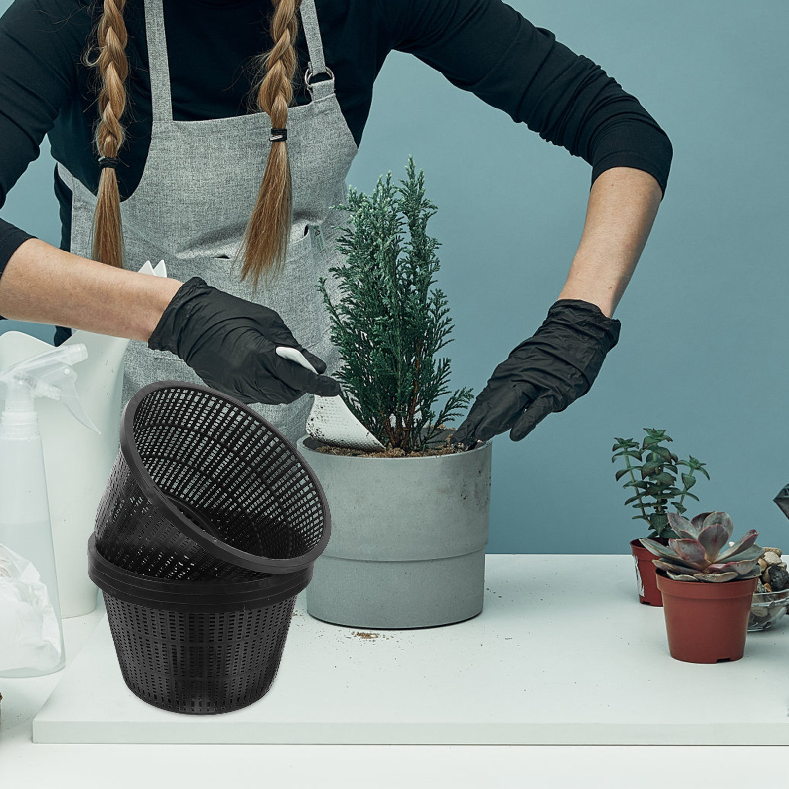 4 шт. сетчатых горшков для гид – обзор и цена Plant Pot