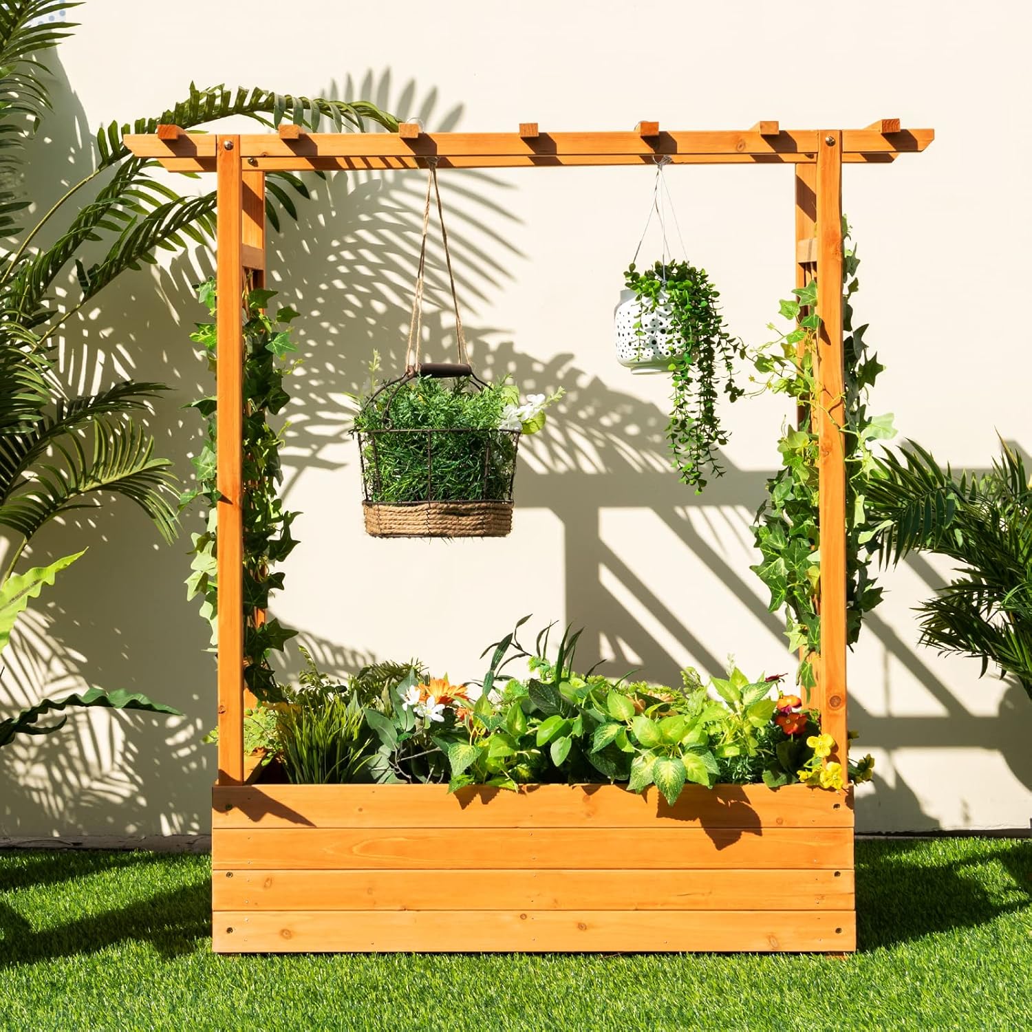 Деревянная приподнятая грядка  – обзор и цена Raised Garden Bed