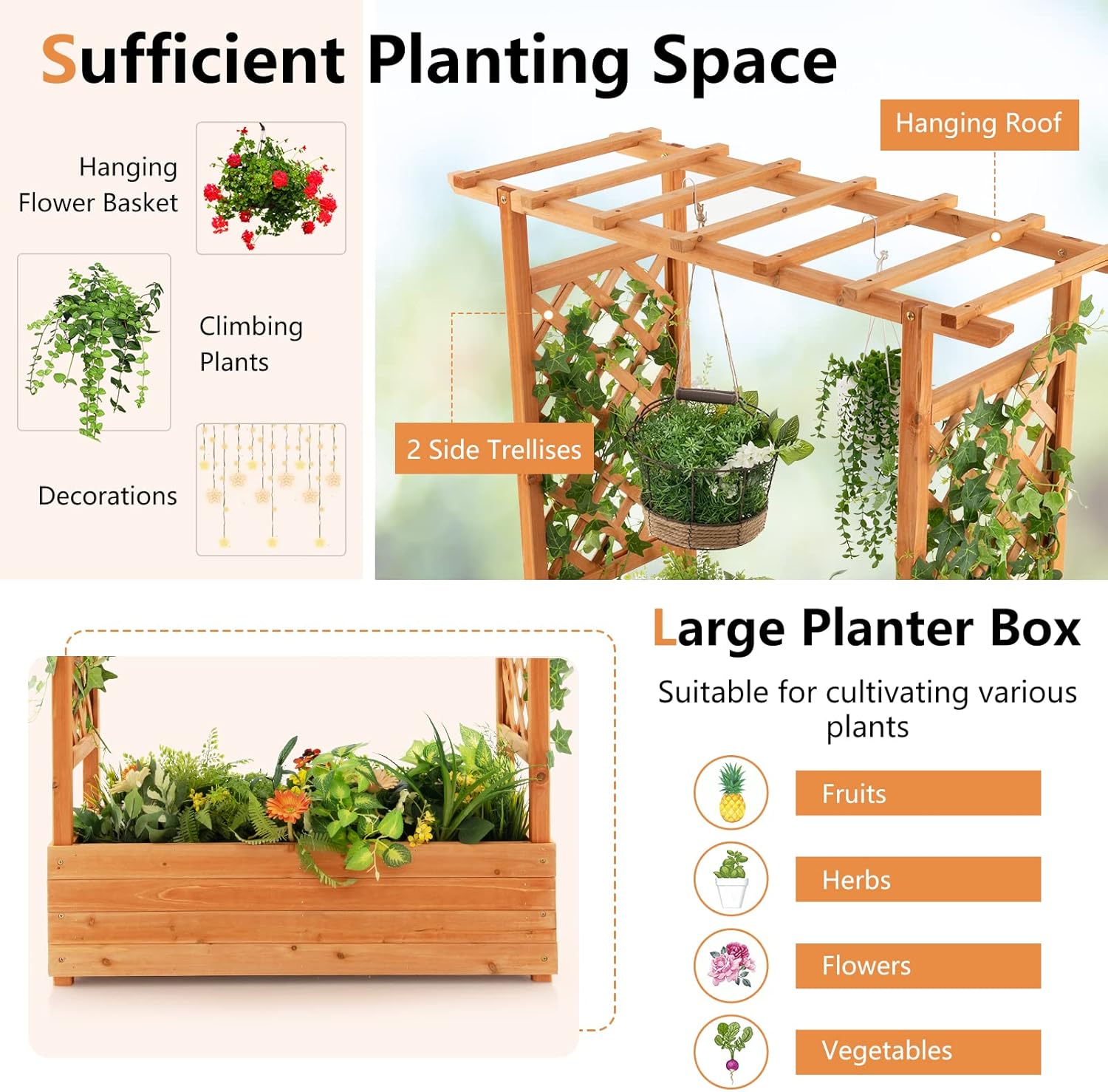 Деревянная приподнятая грядка  – обзор и цена Raised Garden Bed