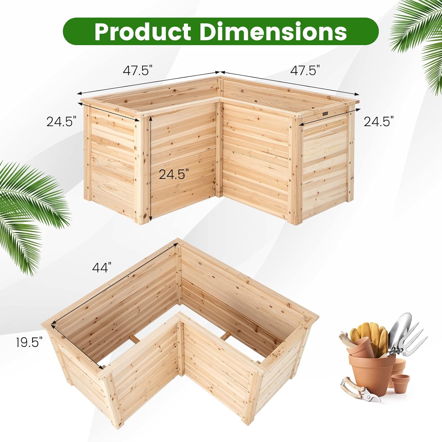 Уличная грядка-клумба из масси – обзор и цена Raised Garden Bed