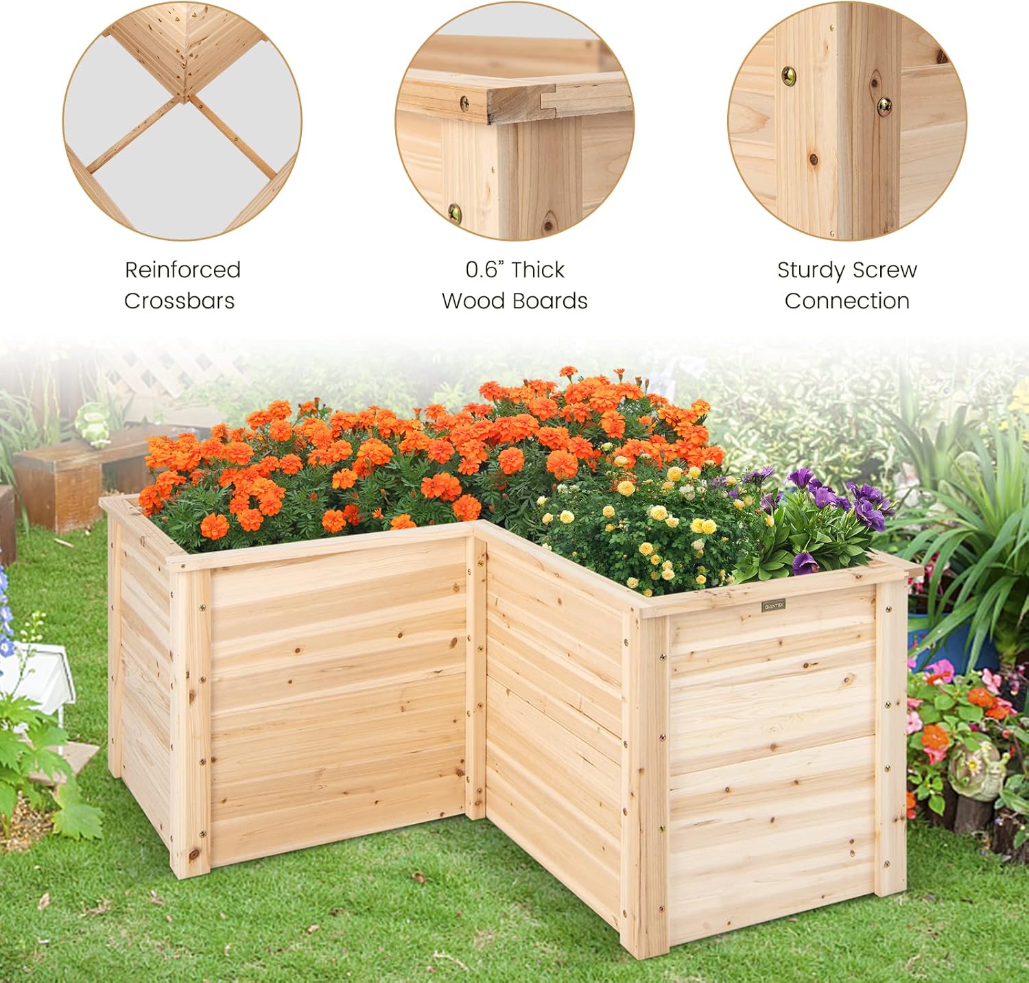 Уличная грядка-клумба из масси – обзор и цена Raised Garden Bed
