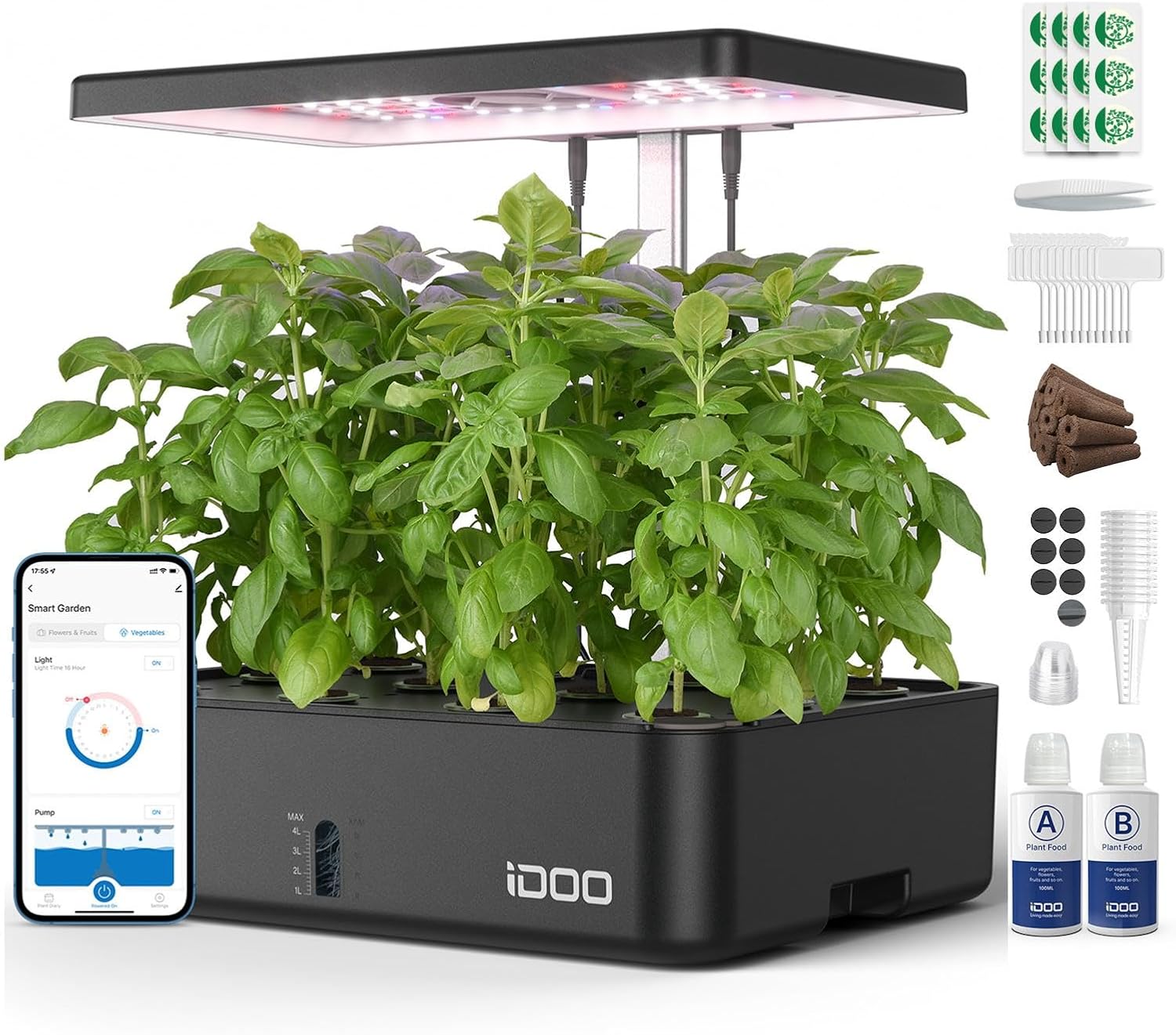 12-модульная гидропонная систе – обзор и цена Indoor Herb Garden